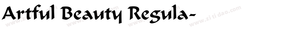 Artful Beauty Regula字体转换